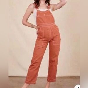 Big Bud Press Orange Overalls Size Small